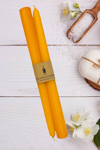 Royal Candle Royalmum Şamdan Mum - Turuncu Renk - 2 Adet