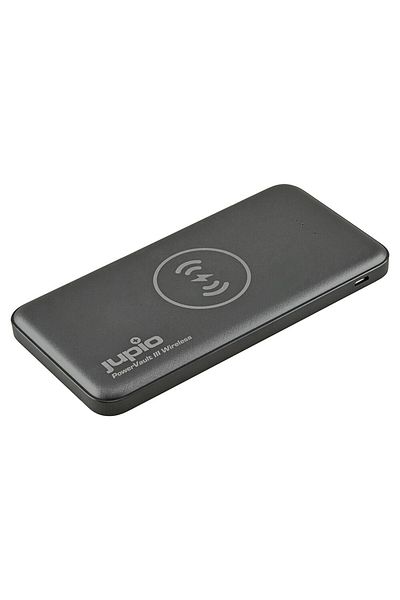 Jupio Acumulator Extern Jupio PowerVault III Wireless,10000 mAh, USB-C, 2A, Li-Polymer, Negru