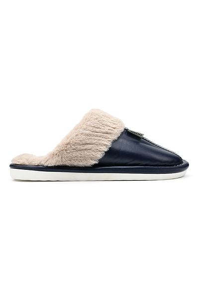 Tmall Men's Slippers, Made Of Eco-leather, Pb2005, Dark Blue
