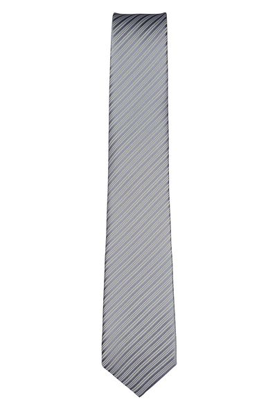 1001 Kravat 7 cm Wide Lilac Striped Thin Tie