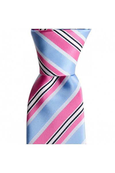 1001 Kravat Pink Striped 8 cm Wide Tie