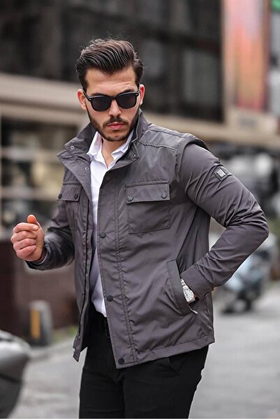 HI MEN Spring Coat with 4 Pockets