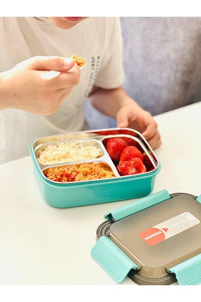 CNSZ Lunch Box - Healthy - Lunch Box - Stainless Steel - 3 Compartments