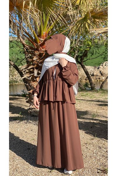 NAKŞİDİL Double set brown