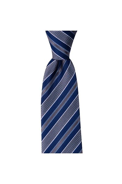 1001 Kravat Gray Striped 8 cm Wide Tie