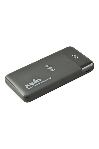 Jupio Acumulator Extern Jupio PowerVault III Wireless PD 10000 mAh, USB-C, 2A, Li-Polymer, Negru