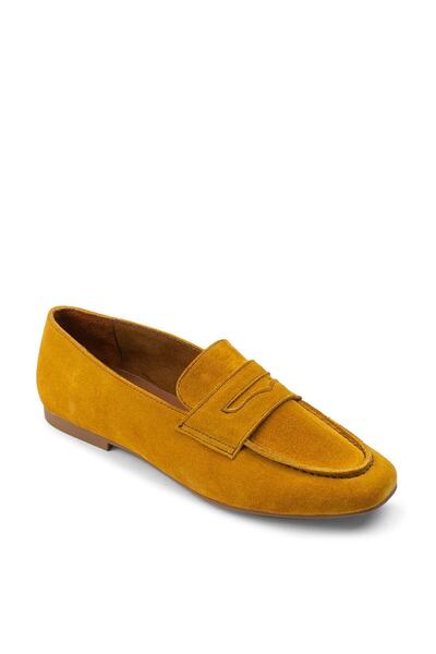 Deery Справжній замшевий жовтий жіночий балет