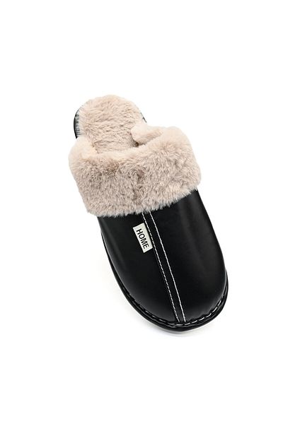 Tmall Men's Slippers, Made Of Eco-leather, Pb2005, Black