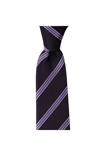 1001 Kravat Gray Striped 8 cm Wide Tie