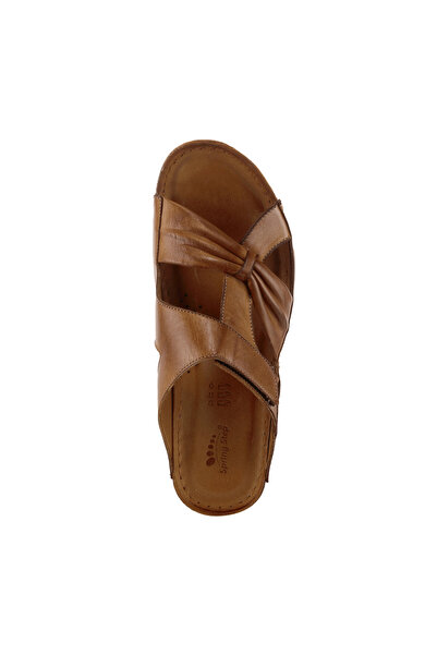 İNZE AYAKKABI Genuine Leather Slippers Model Name: Serra