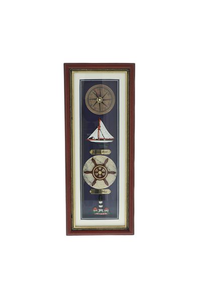 GiftExpress Clock painting Ship 43cm