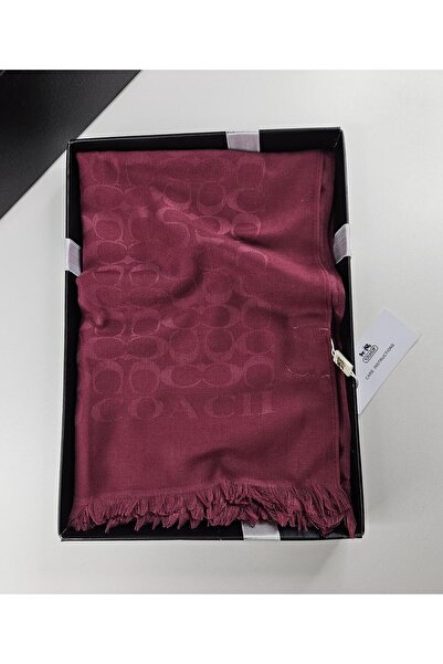 Webinay Home Σχέδιο C Βαμβακερό μεταξωτό μαλλί σάλι 4 εποχών διπλής όψης