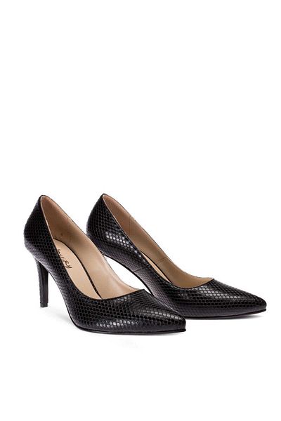 Deery Black Women's Classic Heeled Shoes 02029ZSYHM03