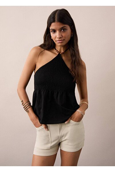 Mango Teen Cepli denim şort