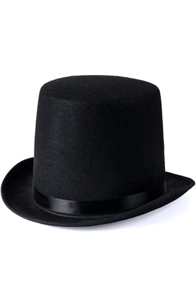 STOREMAX Ezg Black Color Ringmaster Magician Hat Fedora Hat for Adults 12 cm Ezsnshop 1065757