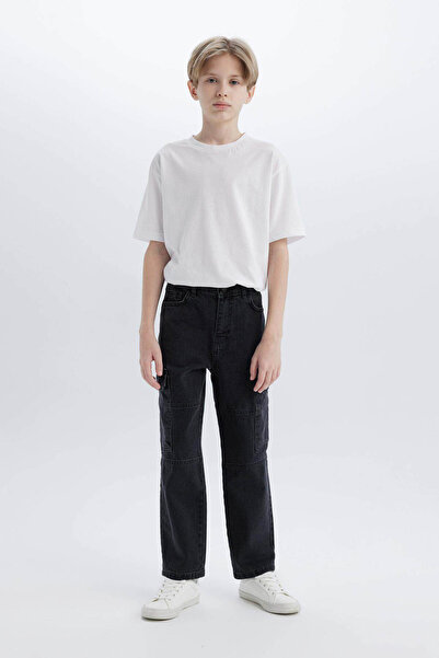 DeFacto Μαύρο παντελόνι τζιν για αγόρια C7447A8/NM40