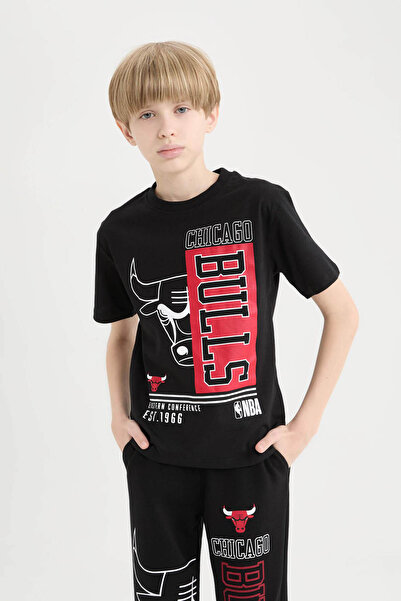 DeFacto Boys' nba chicago bulls crew neck short sleeve t-shirt d9504a825sm