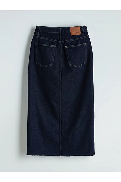 LC Waikiki Xside Blue Standard Fit Jean Skirt