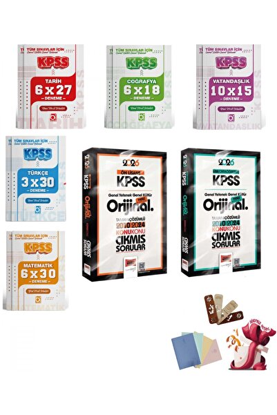 Yargı Yayınları Yargı 2026 KPSS Ortaöğretim Önlisans GK-GY Orijinal 2010-2024...