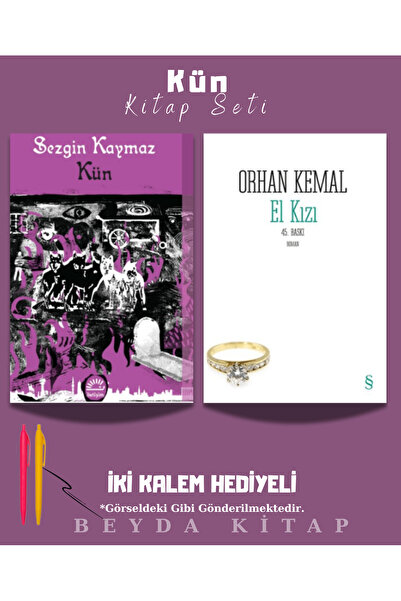 İletişim Yayınları Kün - El Kızı - Orhan Kemal - Sezgin Kaymaz - Kitap Seti -...