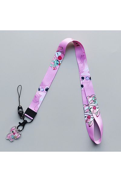 Choice 4 Kawaii Stitch Lanyards for Keys Neck Strap For Card Badge Gym Cartoon Keychain Key Holder DIY Han.