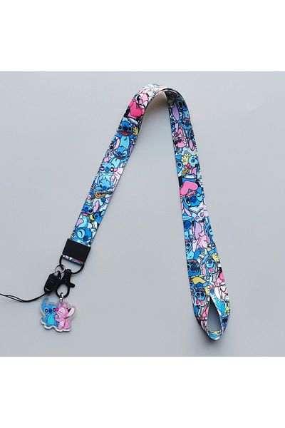 Choice 3 Kawaii Stitch Lanyards for Keys Neck Strap For Card Badge Gym Cartoon Keychain Key Holder DIY Han.
