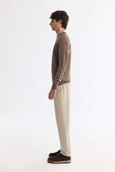 Avva Erkek Vizon Bisiklet Yaka Dokulu Triko Kazak E005110