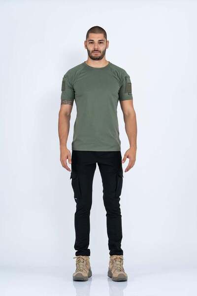 COMBAT Tactikal Tactical T-Shirt Round Crew Neck T-Shirt Outdoor T-Shirt- 801 Pi̇ke