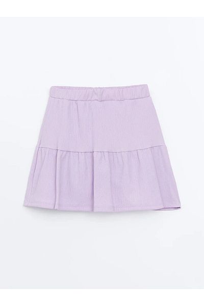 LC Waikiki Lcw Eco Lilac Elastic Waist Girl's Skirt