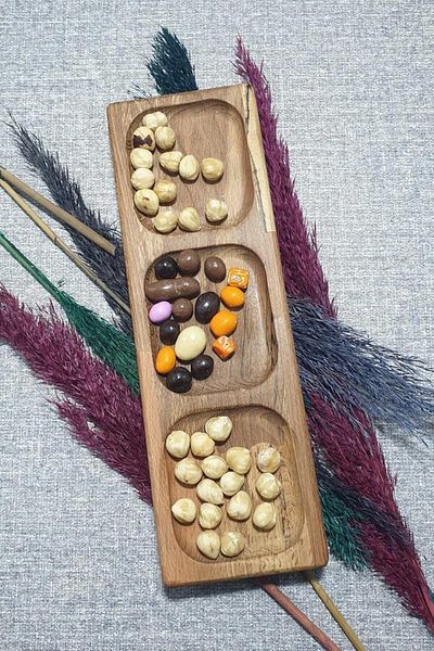 Mu Art Ahşap Mrt 3 Compartment Kay?N Wood G?Da Certified? Spice Rack Art 871301