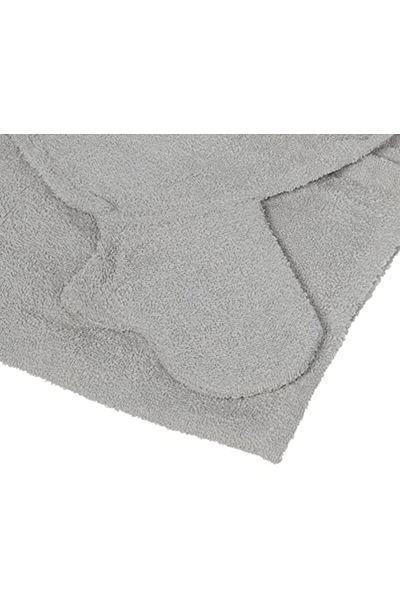 NZM TİCARET Starwars Licensed Character Printed 100% Cotton Baby Towel Poncho, Gray, 75X130 cm