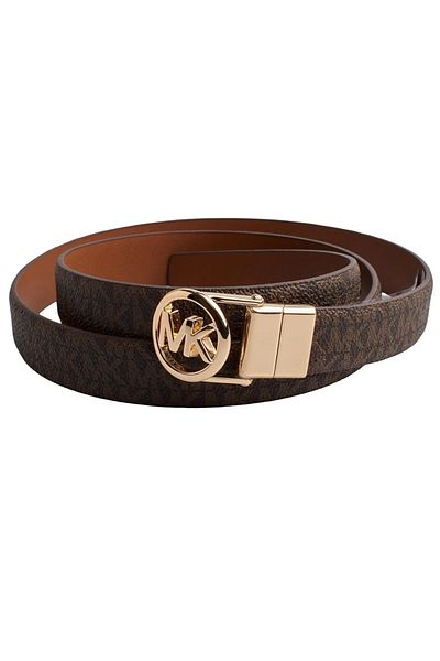 Michael Kors Curea De Dama Reversible Thin Leather Belt S Intl