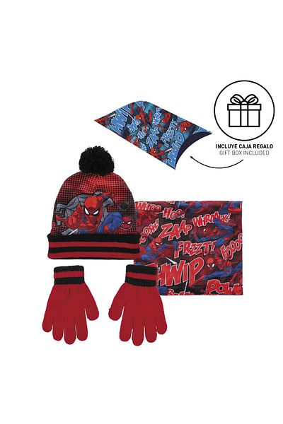 SPIDERMAN Set caciula-fular-manusi Spiderman, Masura unica