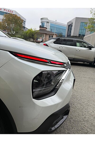 Citroen C4 Cİtroen C4x Far Sticker Kırmızı