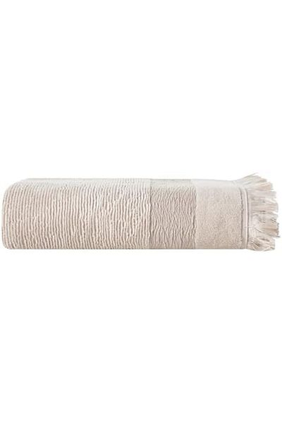 Mu Art Ahşap Mrt Concept Borla Beige Bath Towel 90 X 150 cm Art 871301