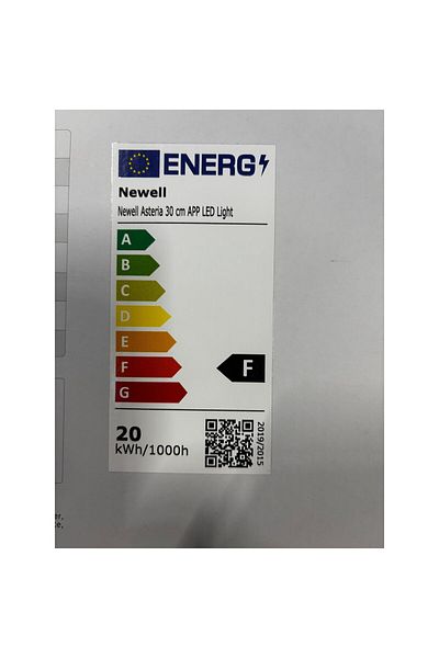 Newell Plafoniera LED RGB Newell Asteria, 30 cm, 20W, 1980 lm, 3000 - 6500 K, Wi-Fi, BLE, Alb