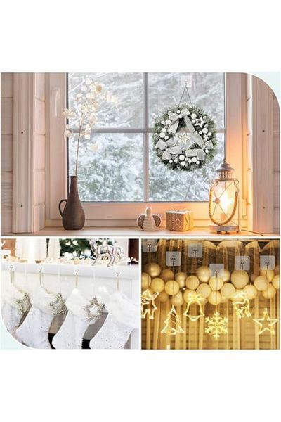 STOREMAX 10Pcs Transparent Wall Hanger Non-Marking Strong Adhesive Behind Door Bathroom Kitchen Organizer Met