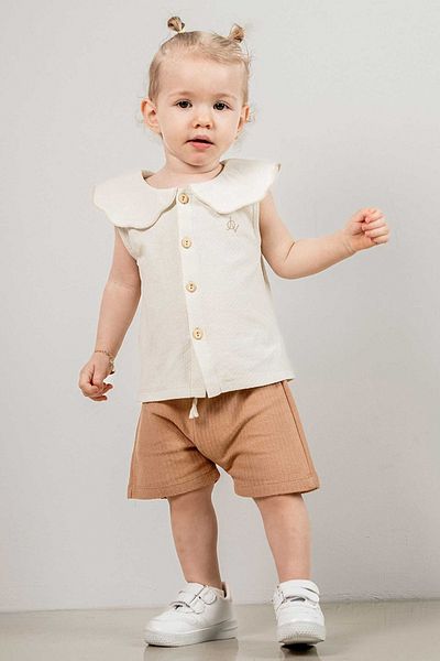 bombe Baby Kids Cotton Shorts Set of 2 First I'M Trend Fashion Bottom Top Set