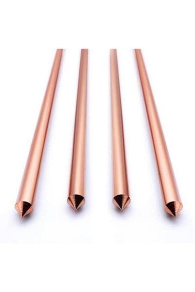 uzunoğlu bakır ürünleri Copper Ground Rod 12mm Terminal Diameter 600mm Length12X600Mm Rod