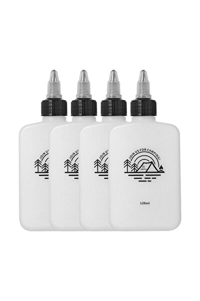 Choice 4pcs 120ml Camping Seasoning Bottle Oil Dispenser Bottle HDPE Condimen...
