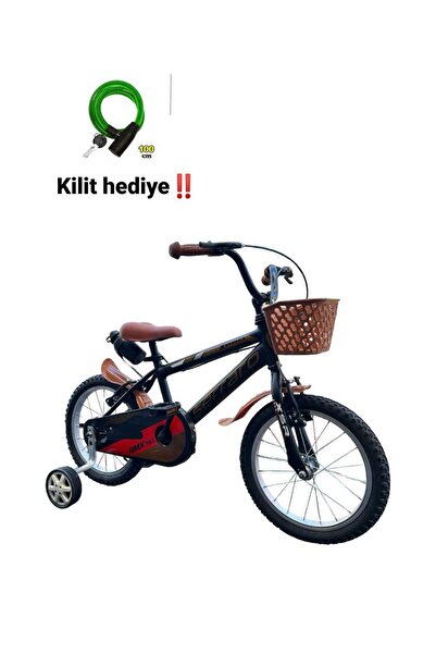 Serraro 16 Jant Çocuk Bisikleti Kahverengi Çamurluklu Suluklu Sepetlı 2024 Yeni Model