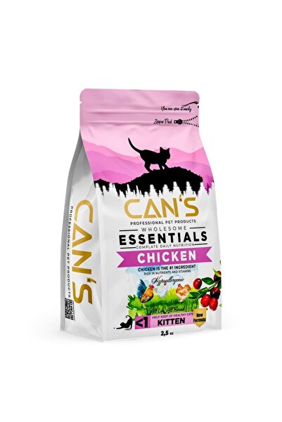 Cans Cat Kitten Yavru Kedi Maması 2.5kg Chıcken Tavuk Etli