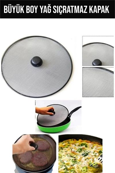 safestore Practical Top Handle Oil Splash Cover Frying Oil Splash 30 cm