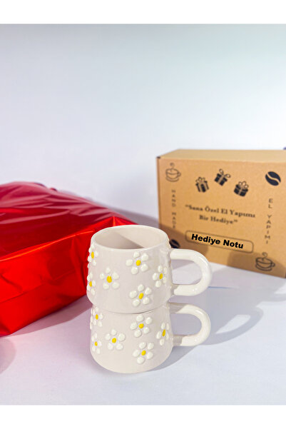 touchmughm كوب سيراميك مصنوع يدويًا، طقم أكواب مزدوجة من السيراميك مصنوع يدوي...