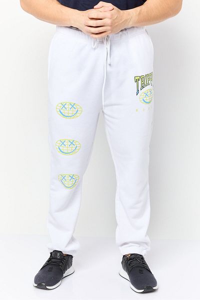 Originals by Brooklyn Cloth Men Relaxed Fit Graphic Print Sweatpants, White