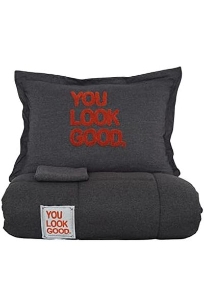 STOREMAX Ezg Home Motto Cotton Comfort Double Anthracite Ezsnshop 1065757