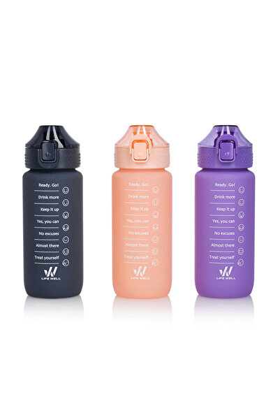 LC Waikiki Lcw Accessories Mixed Printed Motivational Water Bottle 650 ml (This Product Does Not Allow Color Selection.)