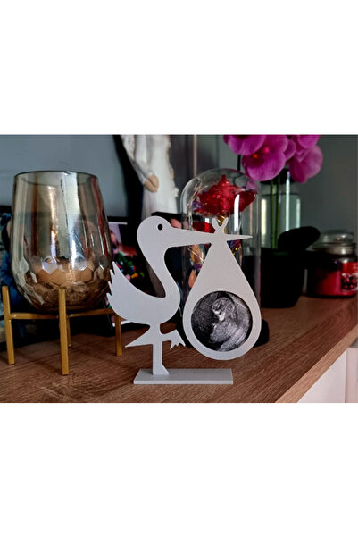 Matris Ultrasound Stork Baby Kids Photo Frame 13 cm 3D Pla Print Plastic