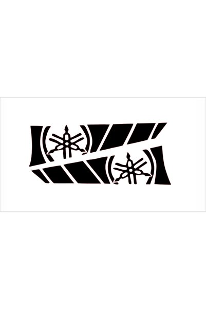 İŞCAN MOTOR Yamaha R25 Kuyruk Uyumlu Sticker Sağ Sol Takım Siyah