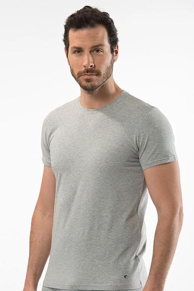 Cacharel 2 Pcs Men's Crew Neck Short Sleeve T-Shirt 95% Cotton % Elastane